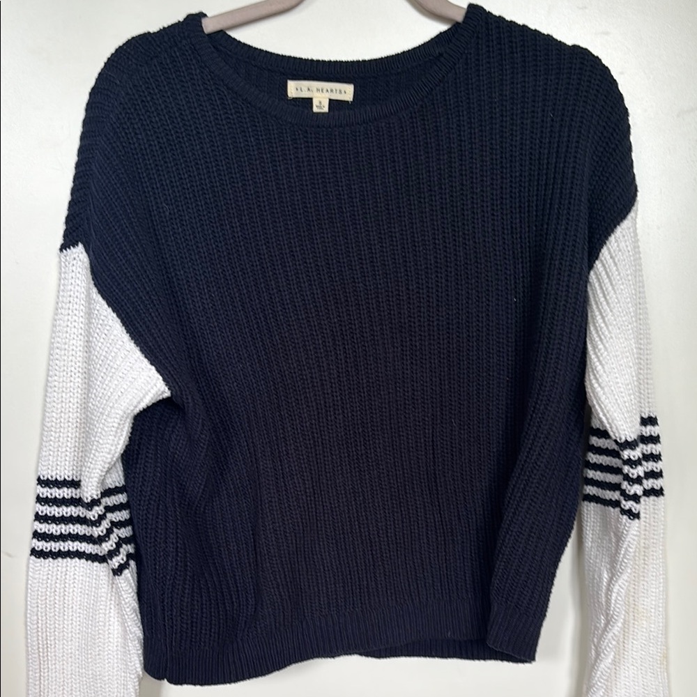 J. Crew Black and White Women's Sweater